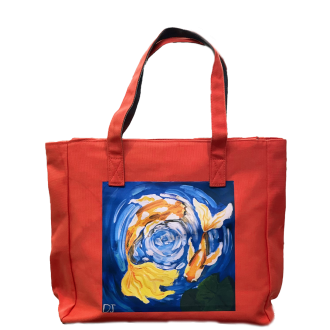 Canvas bag Koi Fish
