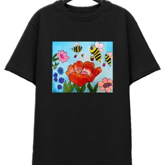 T-shirt Bees & Poppy
